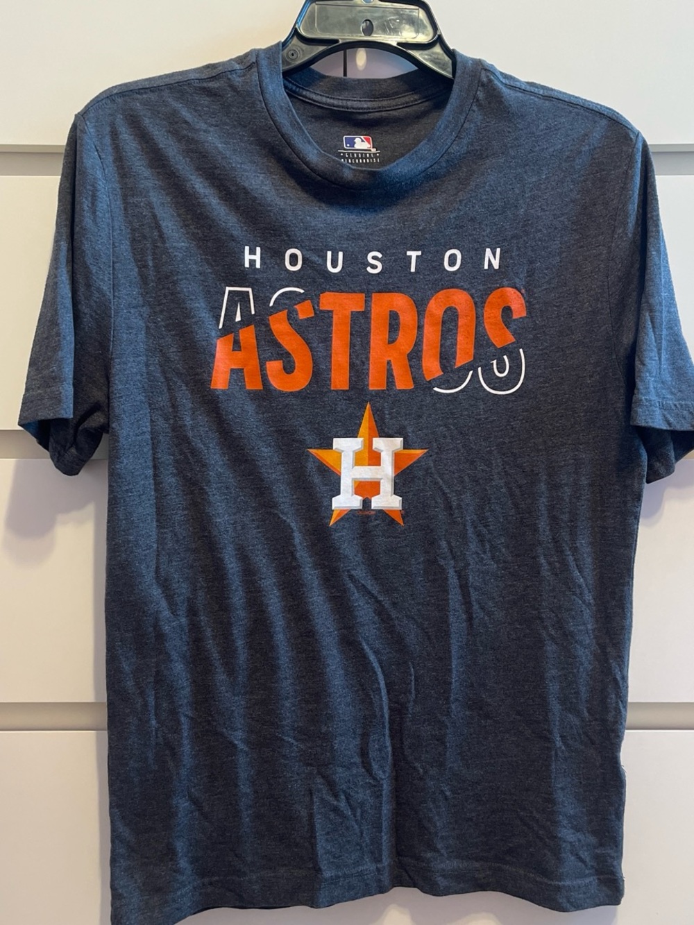 Houston Astros Dark Gray Graphic Tee with Orange Logo